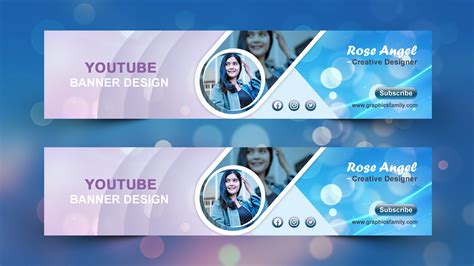 free youtube banner template psd.